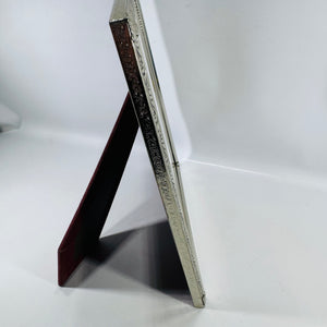Vintage Silver 8 x 10 Picture Frame | Floral Metal Easel Back Frame