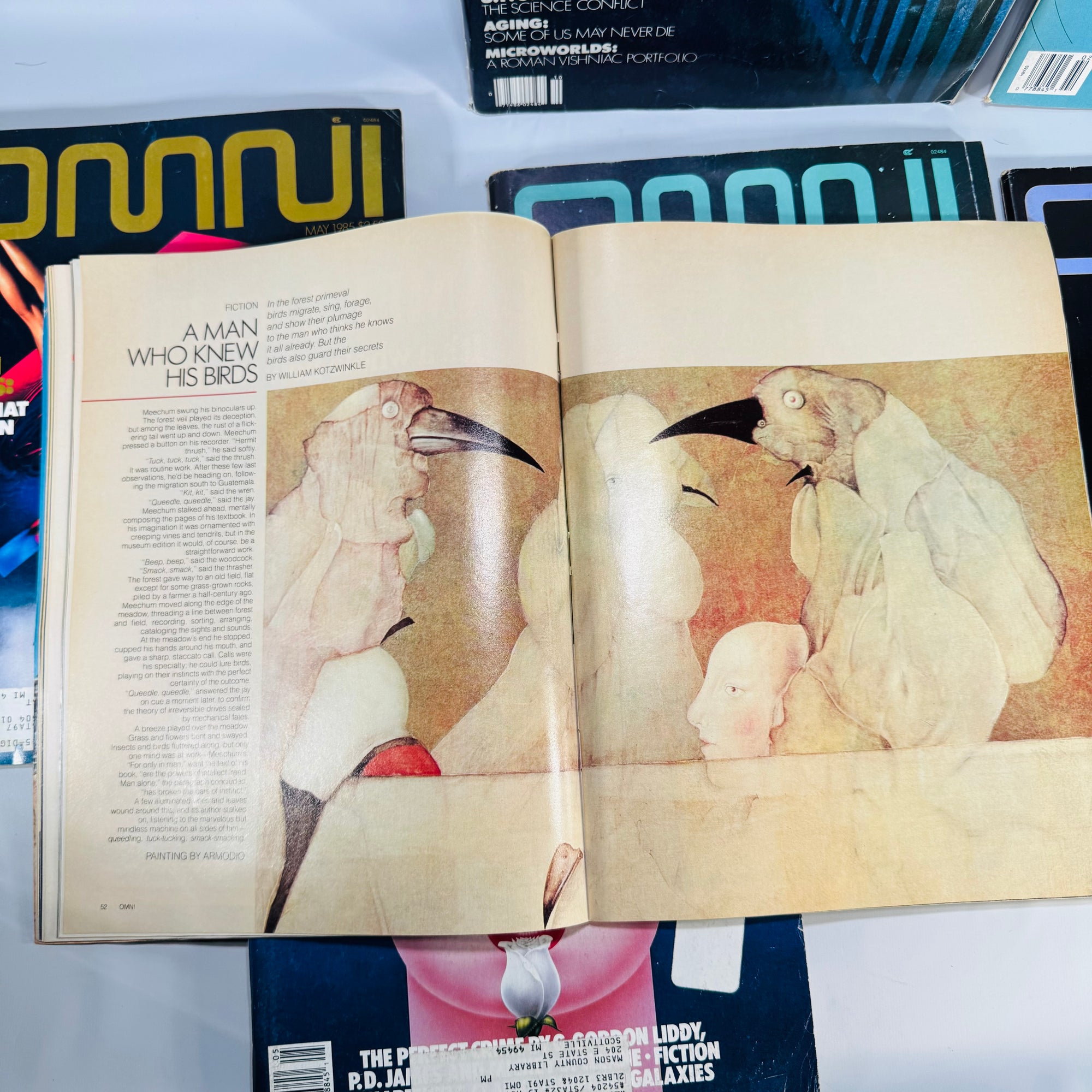 OMNI Magazine Lot of 7 (1978–1987) — Various Issues — OMNI Editors | Retro Ads & Cover Art, Science & Science Fiction Magazine