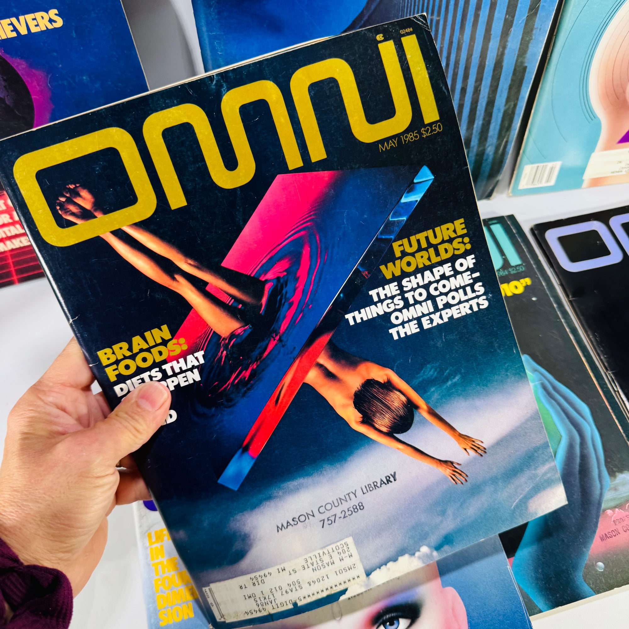 OMNI Magazine Lot of 7 (1978–1987) — Various Issues — OMNI Editors | Retro Ads & Cover Art, Science & Science Fiction Magazine