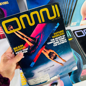 OMNI Magazine Lot of 7 (1978–1987) — Various Issues — OMNI Editors | Retro Ads & Cover Art, Science & Science Fiction Magazine
