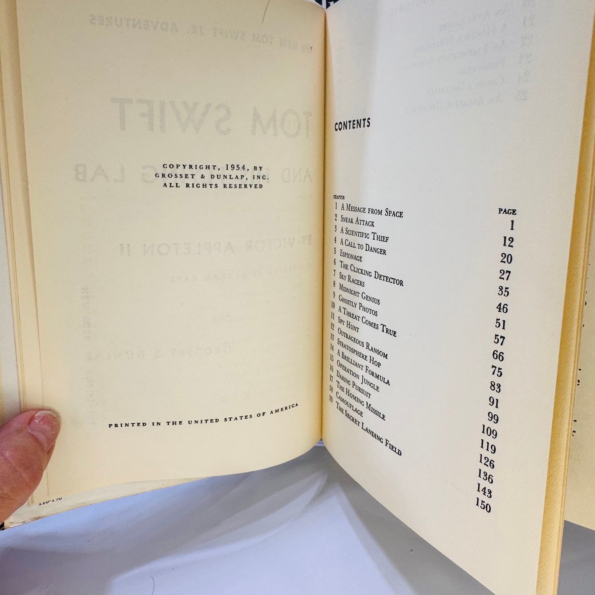 Five Tom Swift Jr. Adventures by Victor Appleton II – Vintage Series by Grosset & Dunlap Inc.
