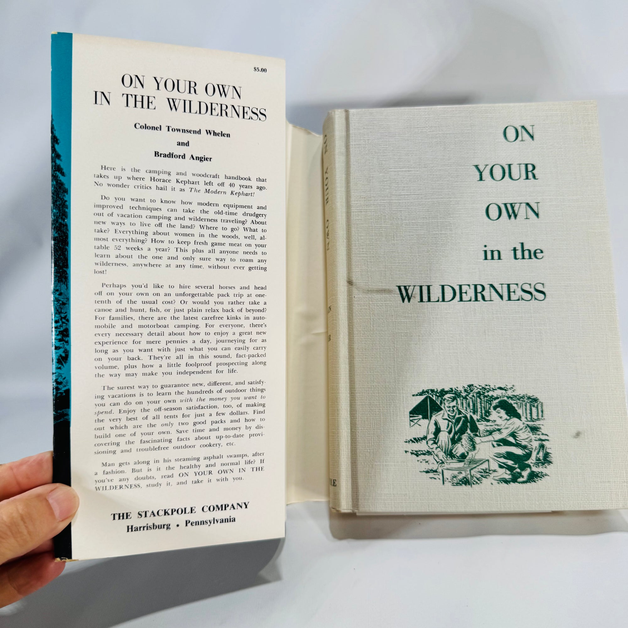 Outdoor Survival & Wilderness Skills — On Your Own in the Wilderness (1964, later printing) — Townsend Whelen & Bradford Angier | Photo-Illustrated, Fieldcraft