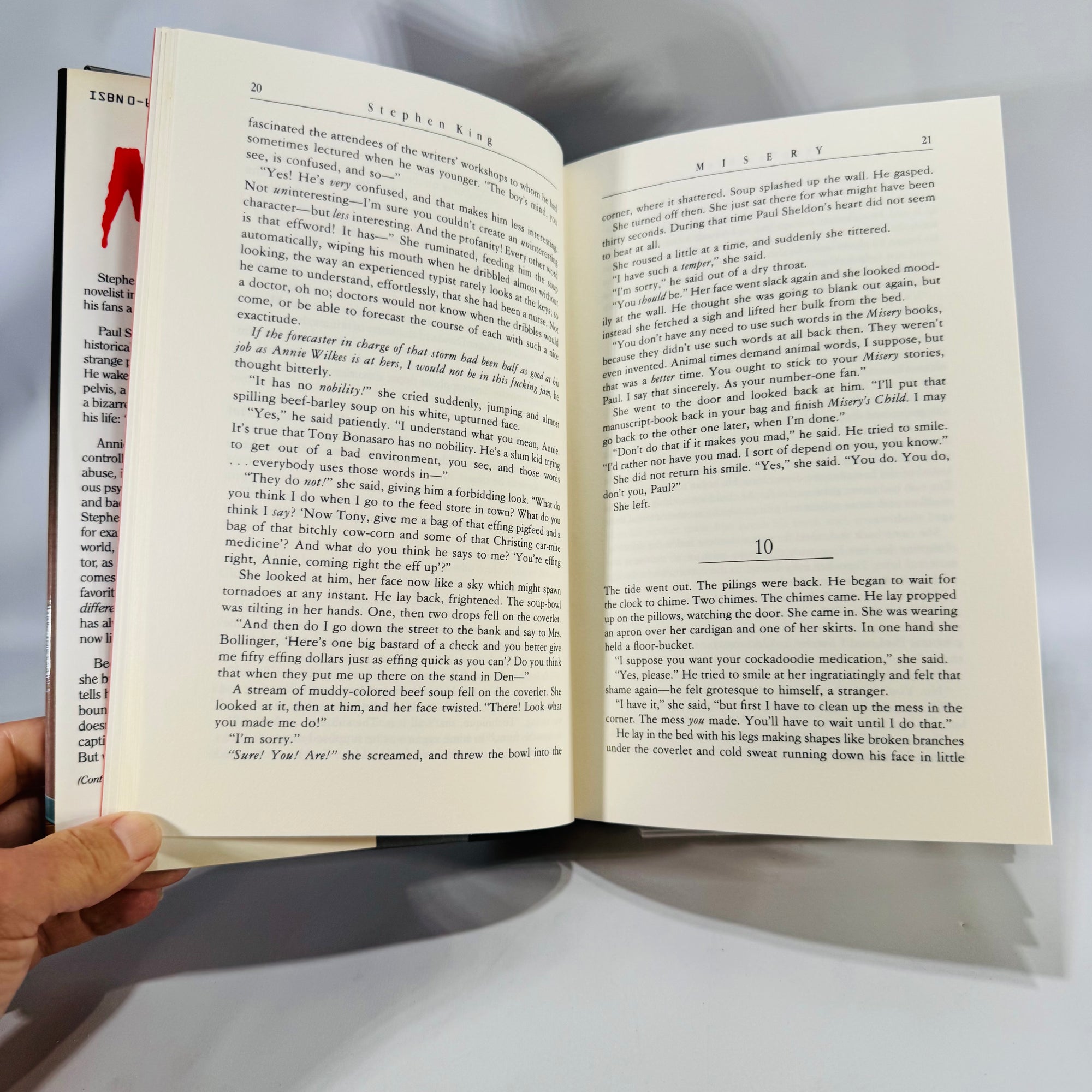 Horror Fiction Classic — Misery (1987) — Stephen King | Price-intact DJ, Psychological Thriller