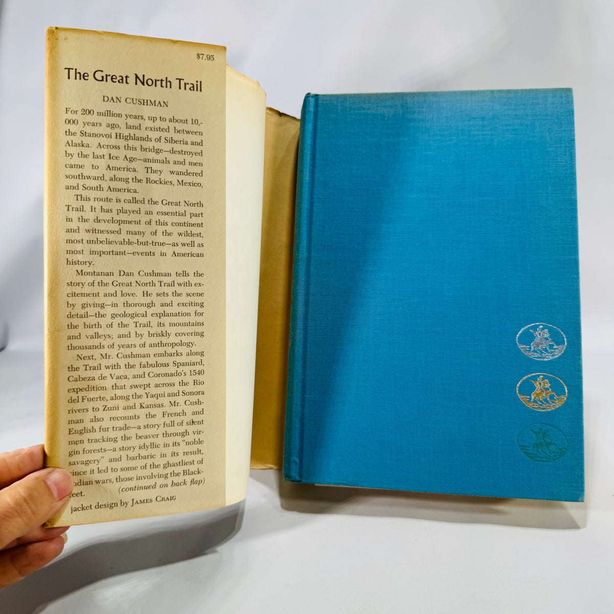 American History & Exploration — The Great North Trail (1966, First Edition) — Dan Cushman | Map Endpapers, Trails History