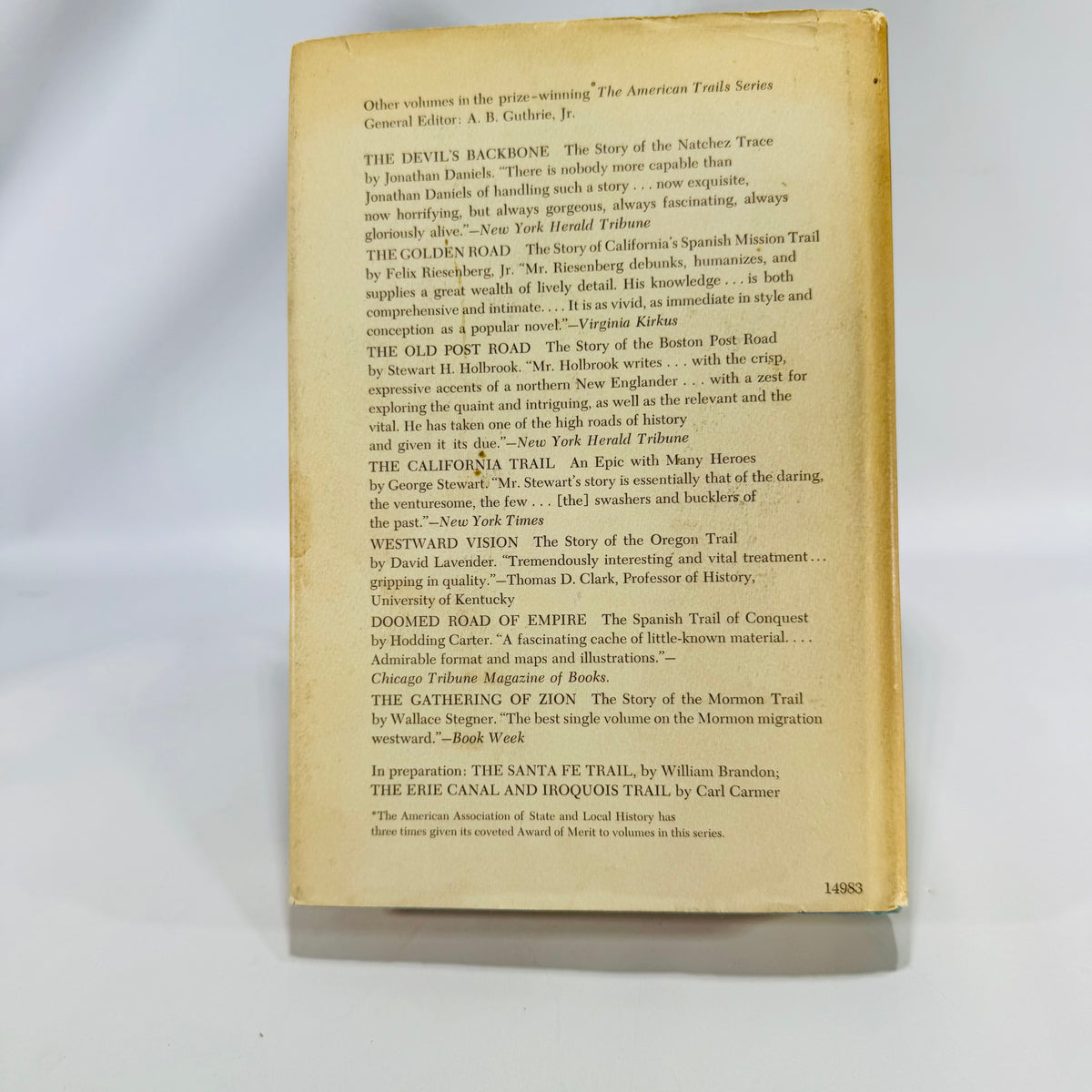 American History & Exploration — The Great North Trail (1966, First Edition) — Dan Cushman | Map Endpapers, Trails History