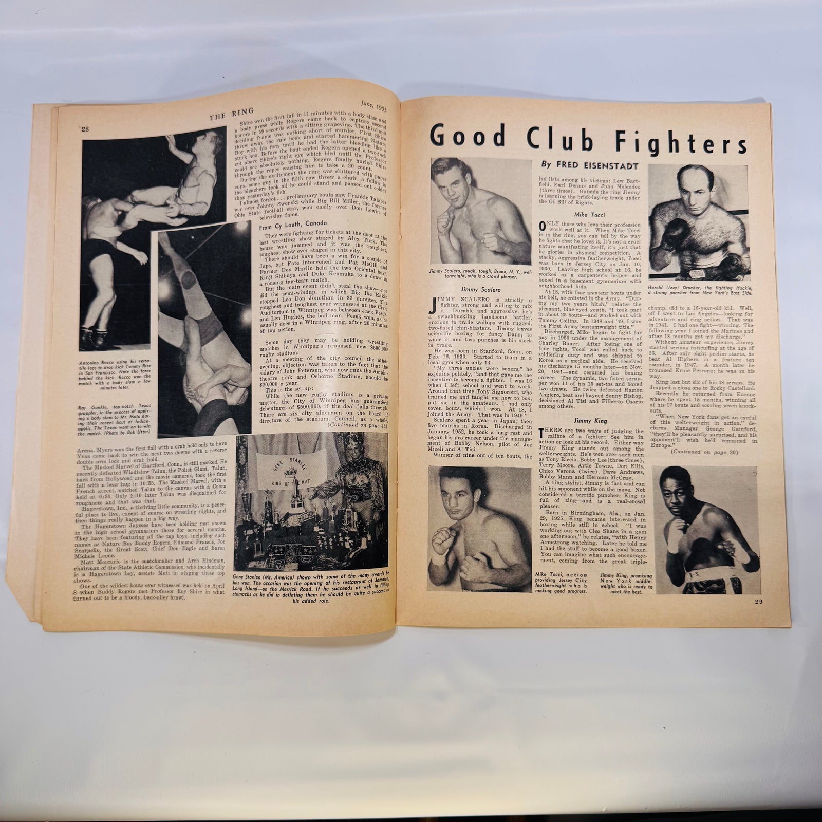 Two Vintage Issues of The Ring (Nov 1952 & Jun 1953 International) – Boxing’s Heartbeat