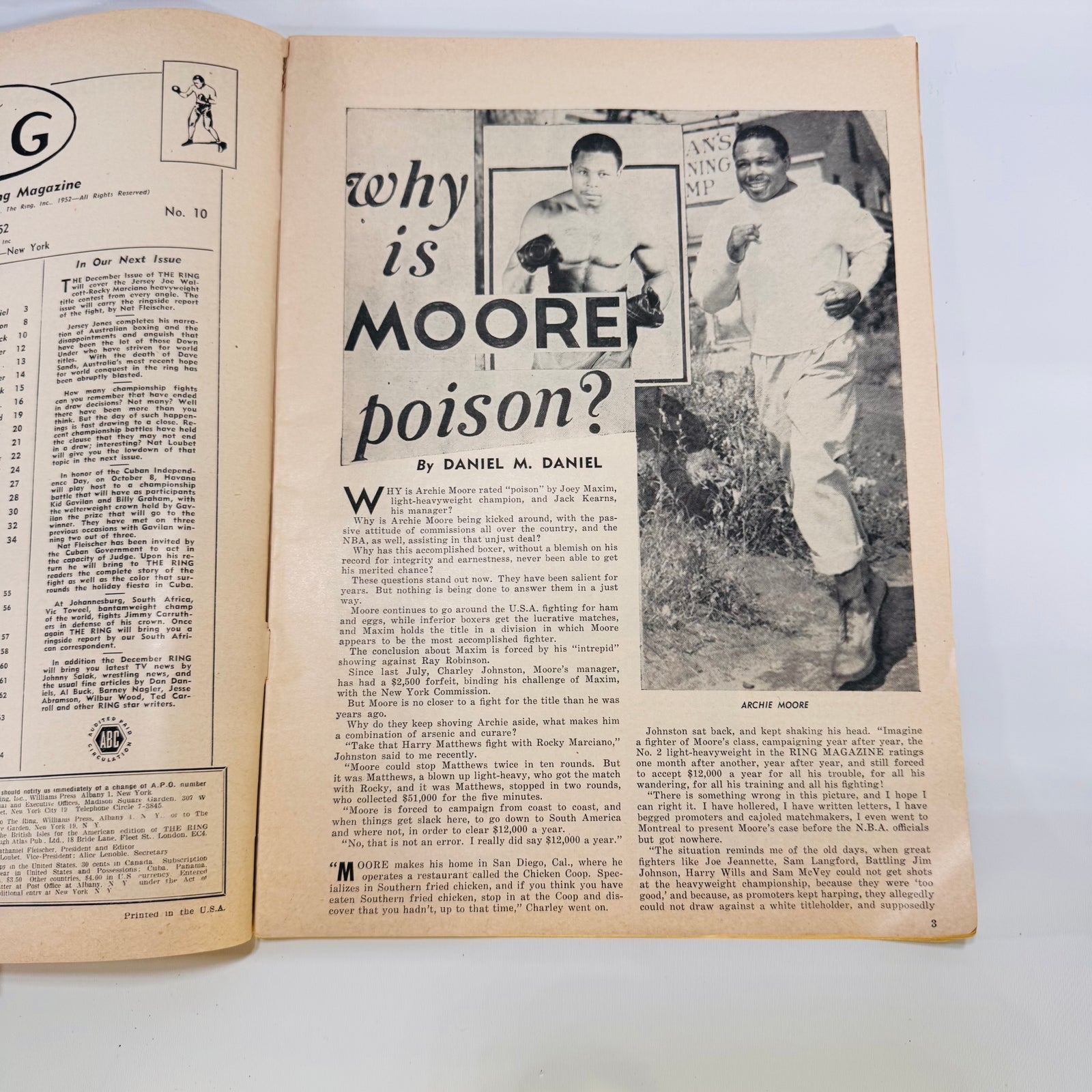 Two Vintage Issues of The Ring (Nov 1952 & Jun 1953 International) – Boxing’s Heartbeat