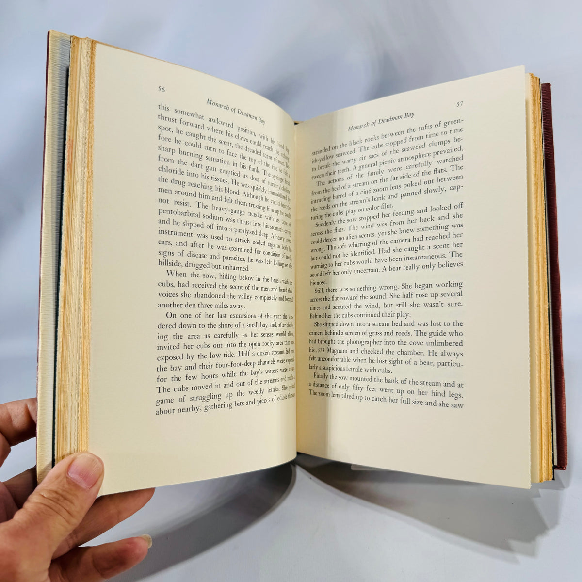Natural History — Monarch of Deadman Bay: The Life and Death of a Kodiak Bear (1969) — Roger Caras | First Edition, Illustrated, Wildlife Biography