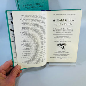 Peterson Field Guide Birds Mammals Bundle | Vintage Wildlife Reference Books