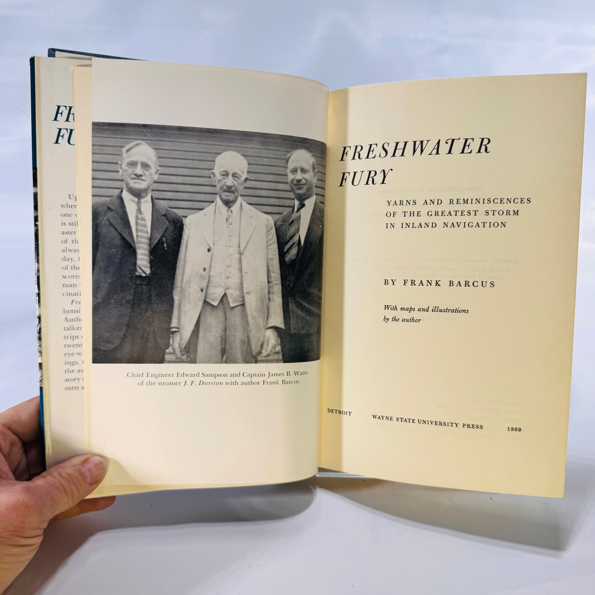 Freshwater Fury by Frank Barcus (1966), Wayne State University Press, Hardcover with Dust Jacket