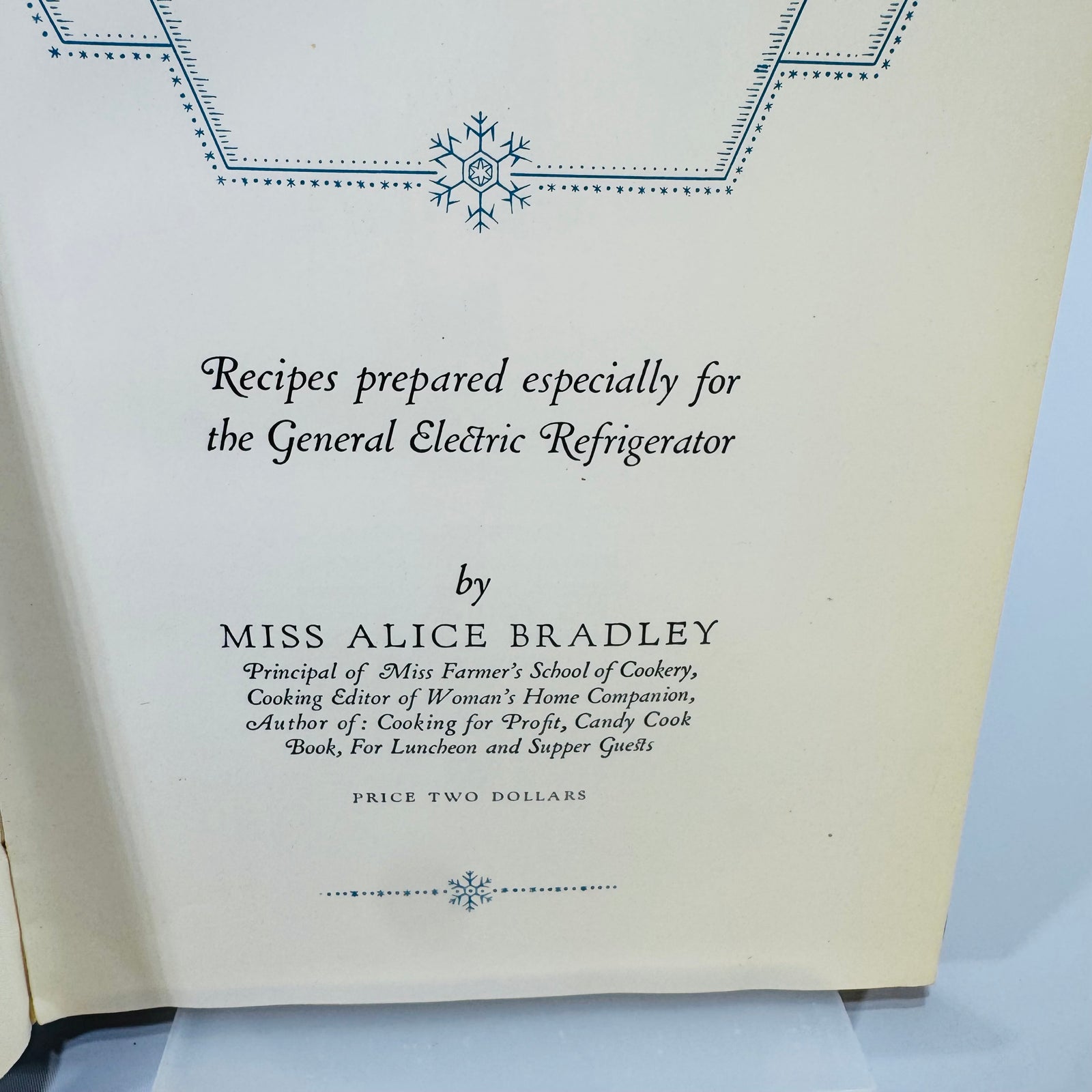 Vintage General Electric Refrigerator Cookbook Bundle Electric Refrigerator Recipes Alice Bradley 1929