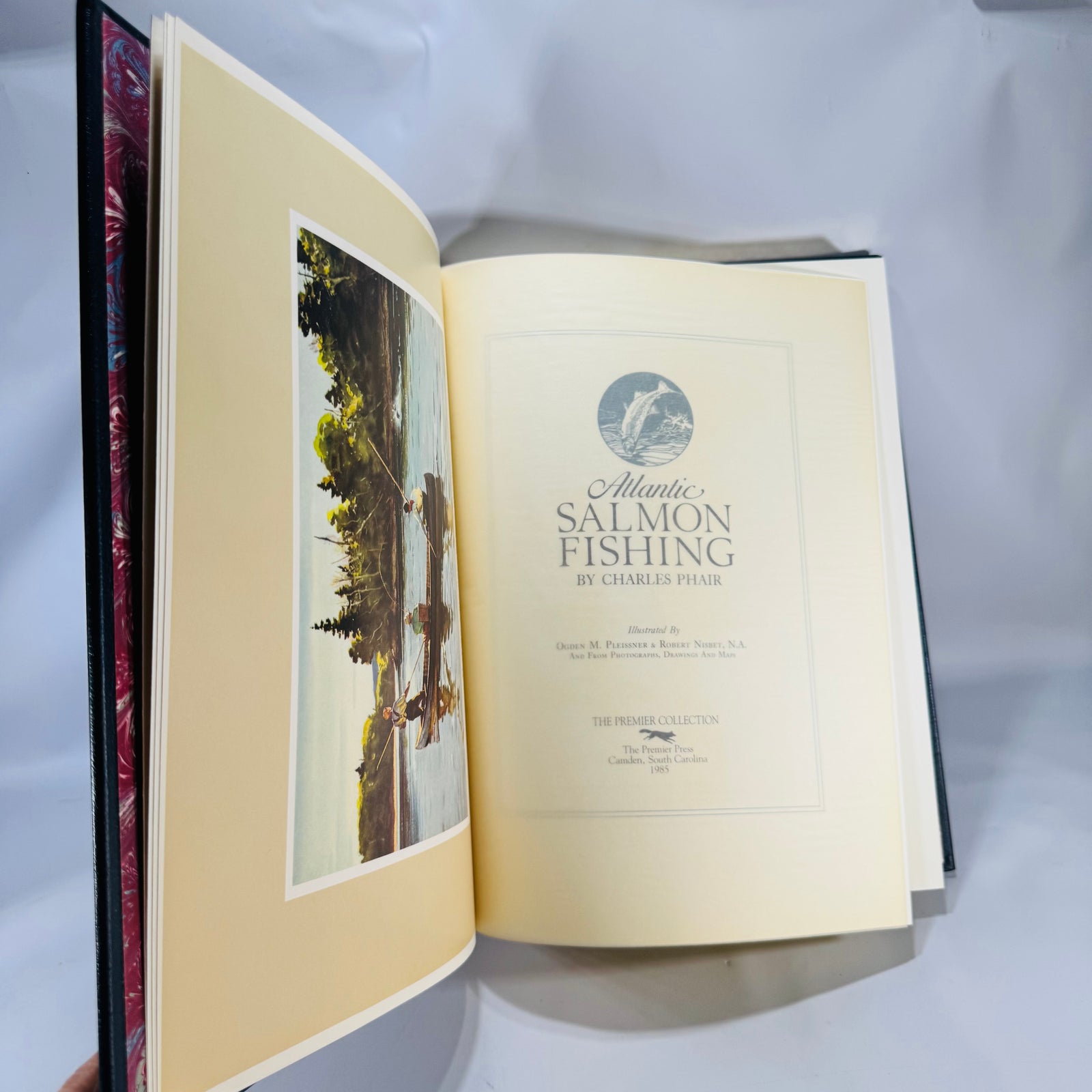 Limited Edition Sporting & Angling — Atlantic Salmon Fishing (1985) — Charles Phair | Premier Press Leatherette, Gilt Edges
