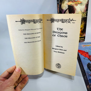 Dragonlance Fantasy Book Bundle Dragons of Chaos War Time Weis Hickman Paperbacks