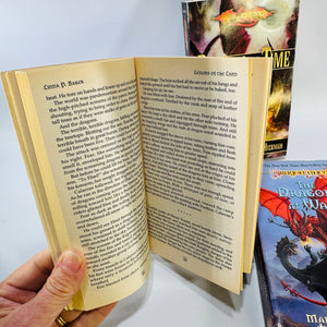 Dragonlance Fantasy Book Bundle Dragons of Chaos War Time Weis Hickman Paperbacks