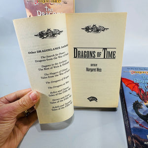 Dragonlance Fantasy Book Bundle Dragons of Chaos War Time Weis Hickman Paperbacks