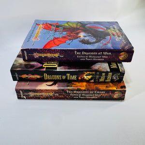 Dragonlance Fantasy Book Bundle Dragons of Chaos War Time Weis Hickman Paperbacks