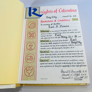 Vintage Catholic Family Bible New American Bible Knights of Columbus Memorial 1984–1985