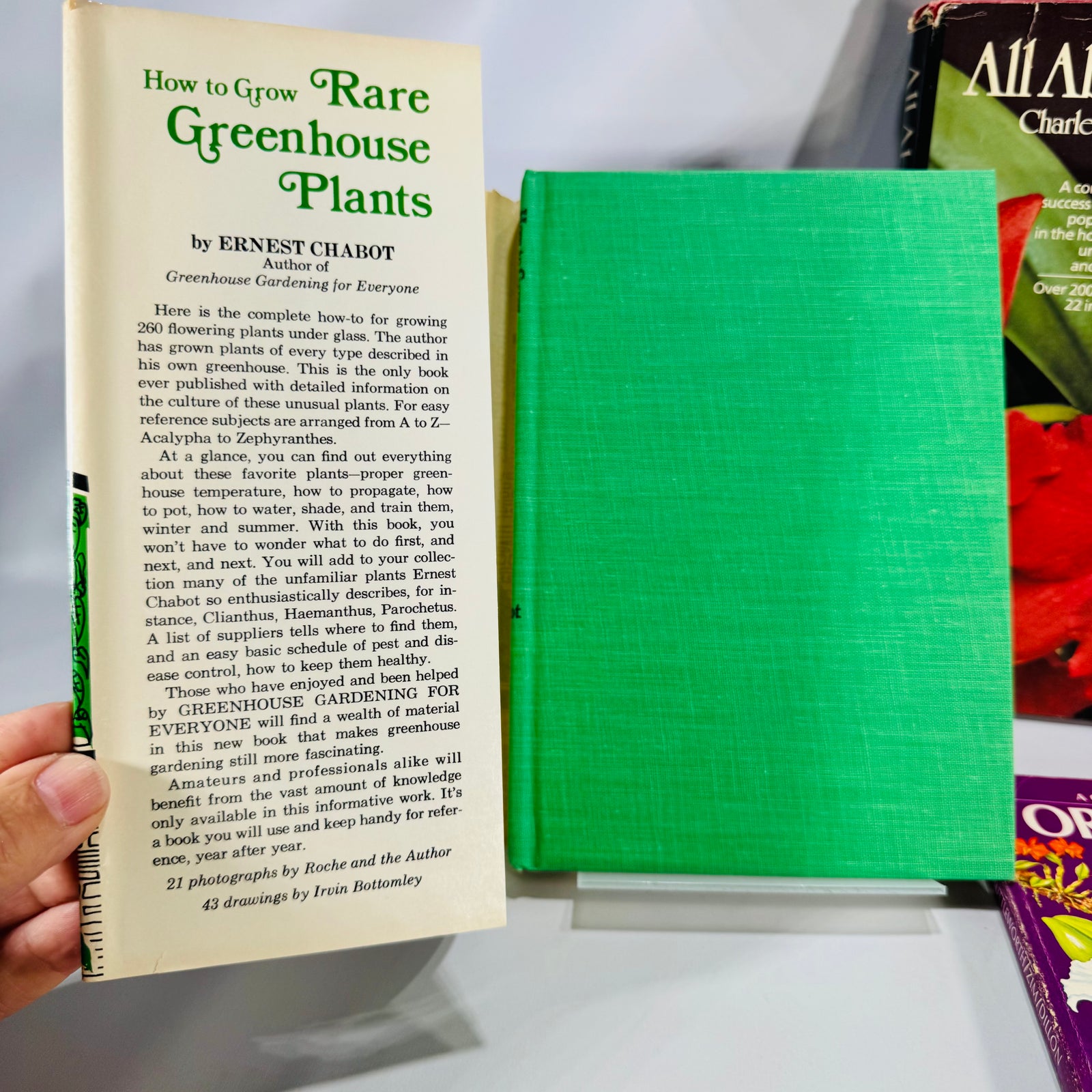 Horticulture / Gardening Reference — Orchid & Greenhouse Guides 3-Book Set (c.1970s–1980s) — Fitch • Chabot • Zim/Shuttleworth/Dillon | Illustrated, Orchid Care