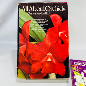 Horticulture / Gardening Reference — Orchid & Greenhouse Guides 3-Book Set (c.1970s–1980s) — Fitch • Chabot • Zim/Shuttleworth/Dillon | Illustrated, Orchid Care