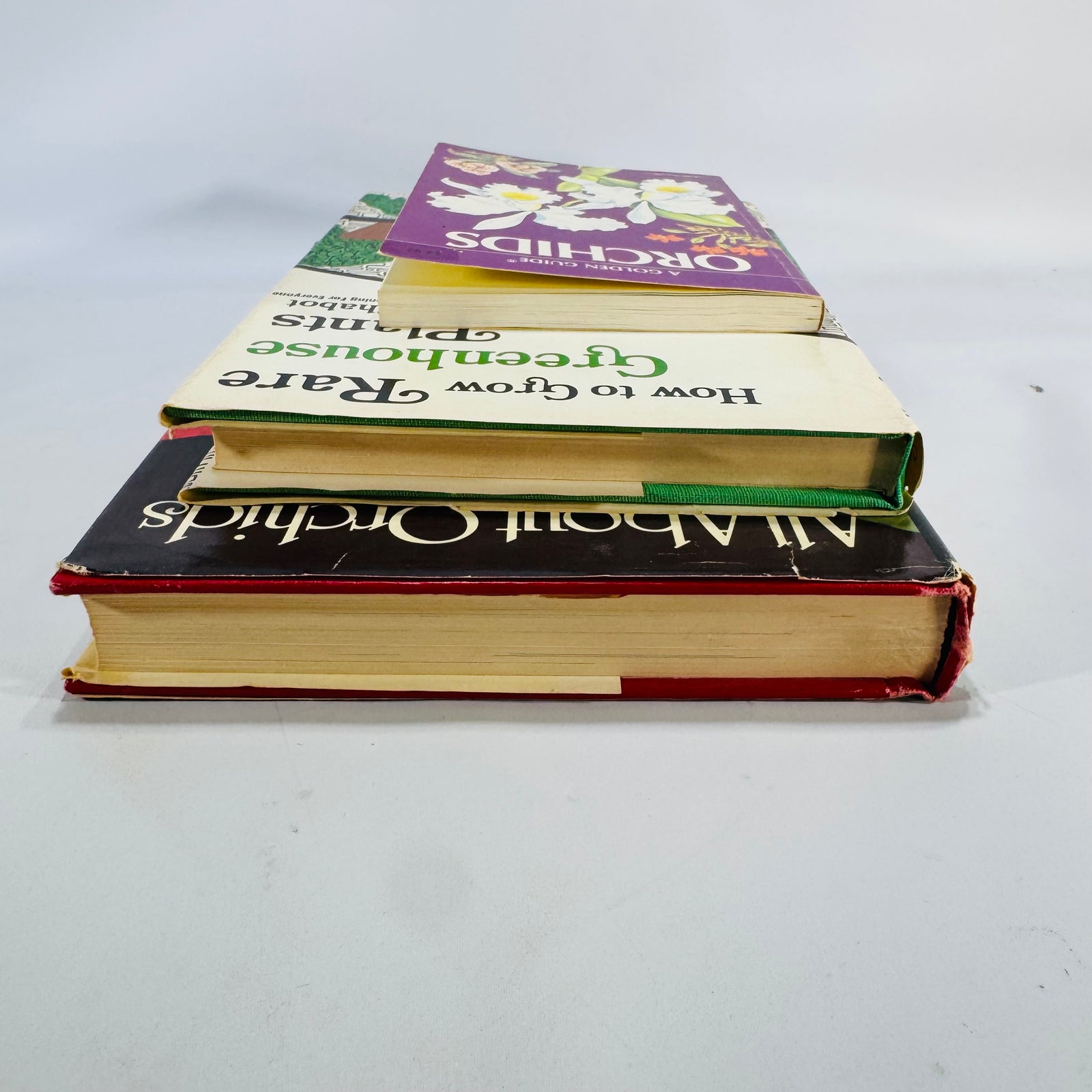 Horticulture / Gardening Reference — Orchid & Greenhouse Guides 3-Book Set (c.1970s–1980s) — Fitch • Chabot • Zim/Shuttleworth/Dillon | Illustrated, Orchid Care