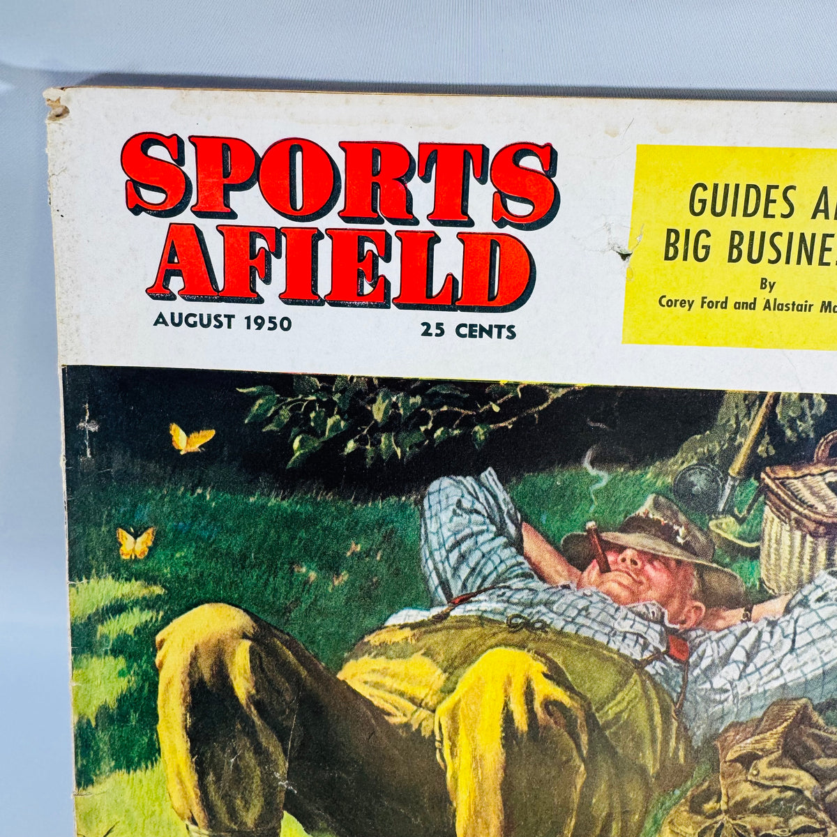 Sports Afield August 1950 Vintage Magazine Hunting Fishing Outdoor Life Mid Century Ads Collectible