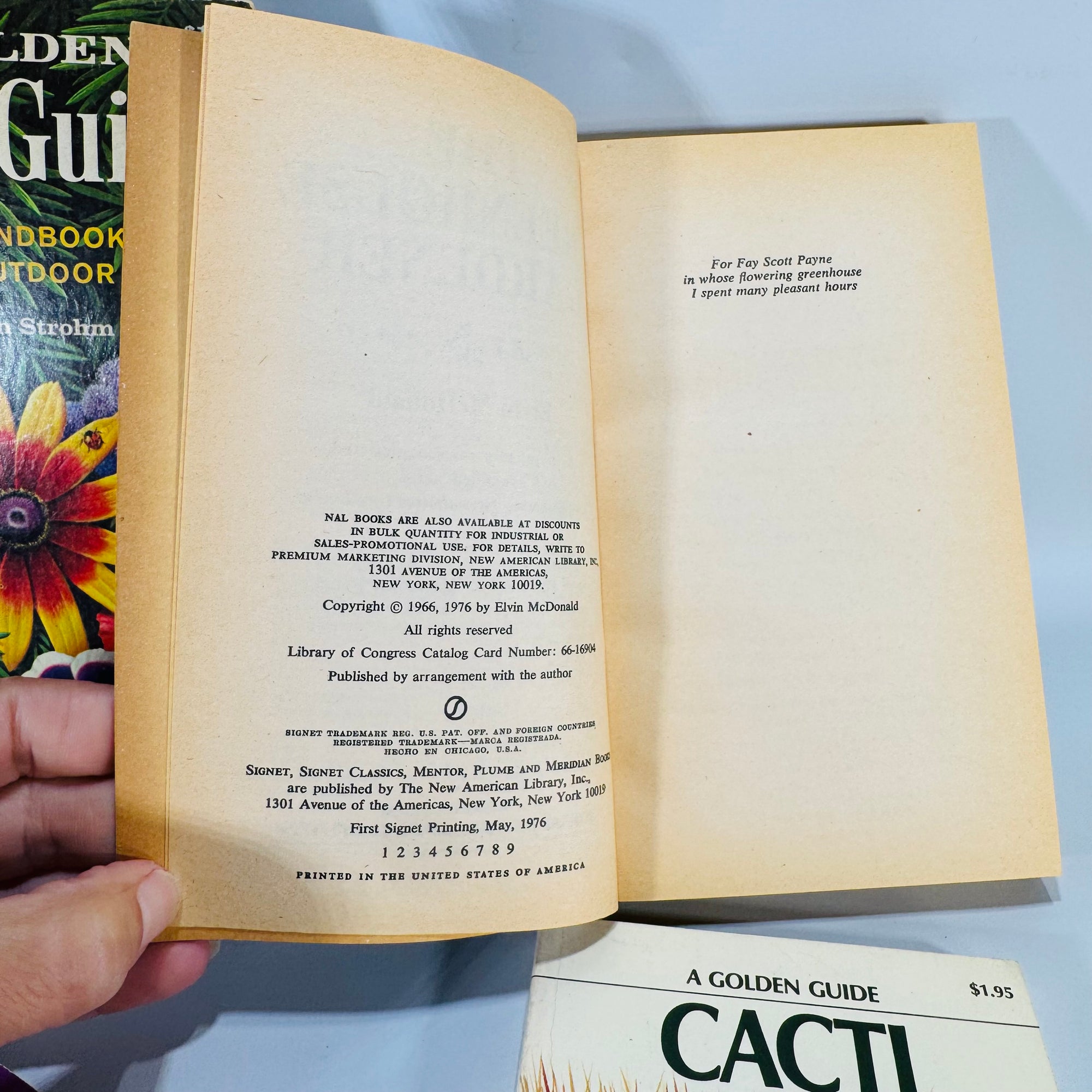 Garden & Greenhouse Paperbacks Lot (1961–1976) — Golden Guides + Signet | 4-Book Vintage Gardening Reference