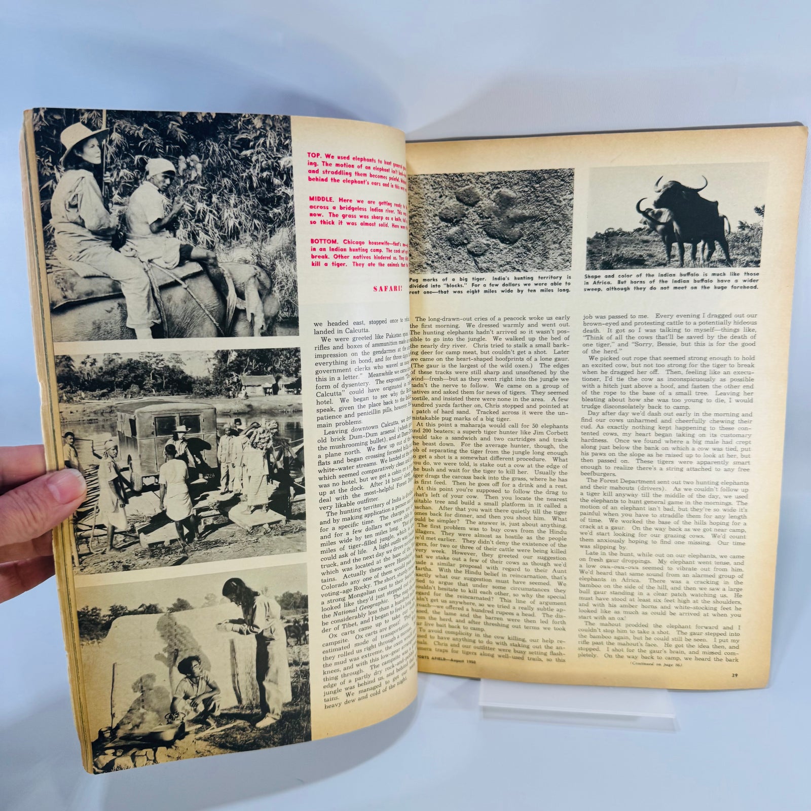 Sports Afield August 1950 Vintage Magazine Hunting Fishing Outdoor Life Mid Century Ads Collectible