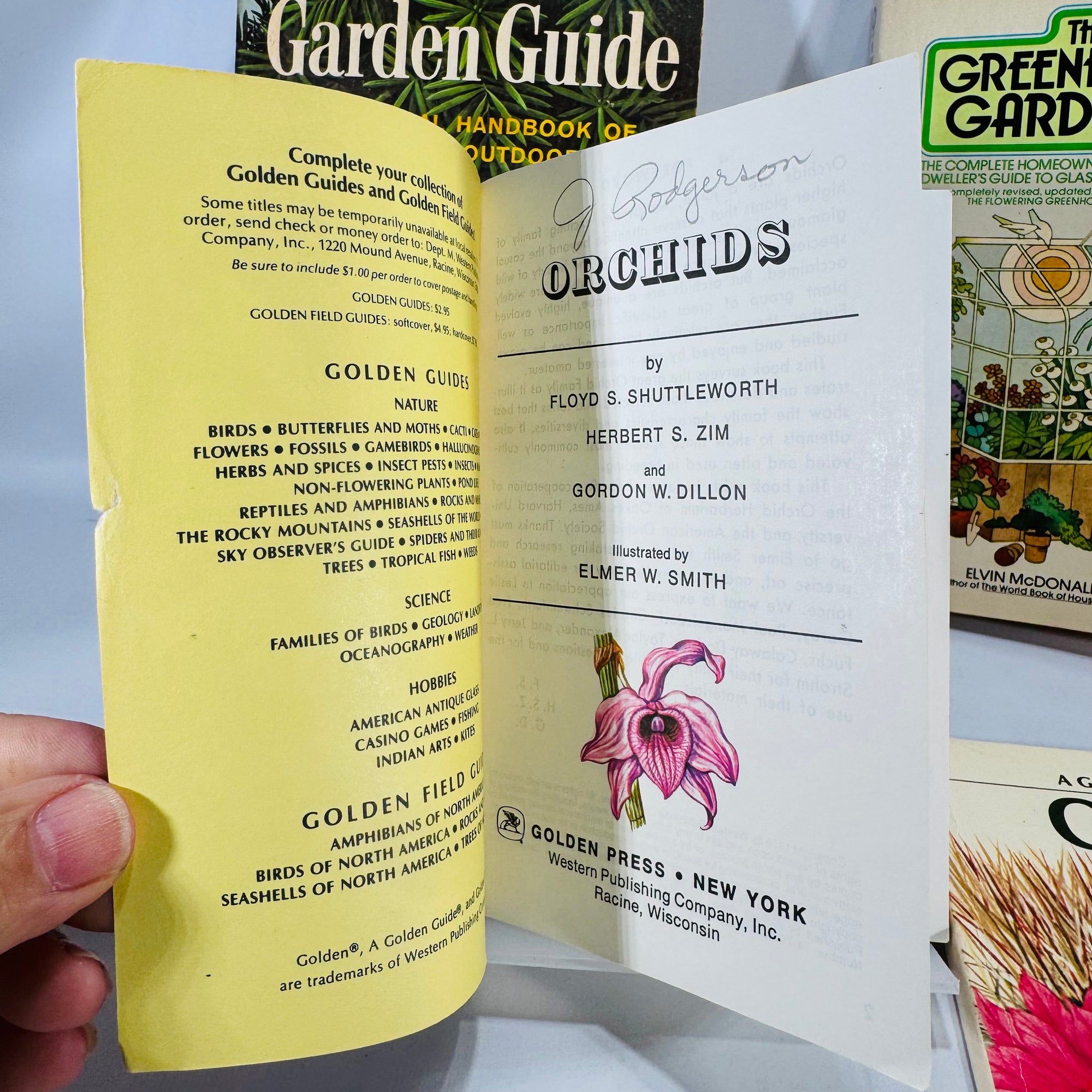 Garden & Greenhouse Paperbacks Lot (1961–1976) — Golden Guides + Signet | 4-Book Vintage Gardening Reference