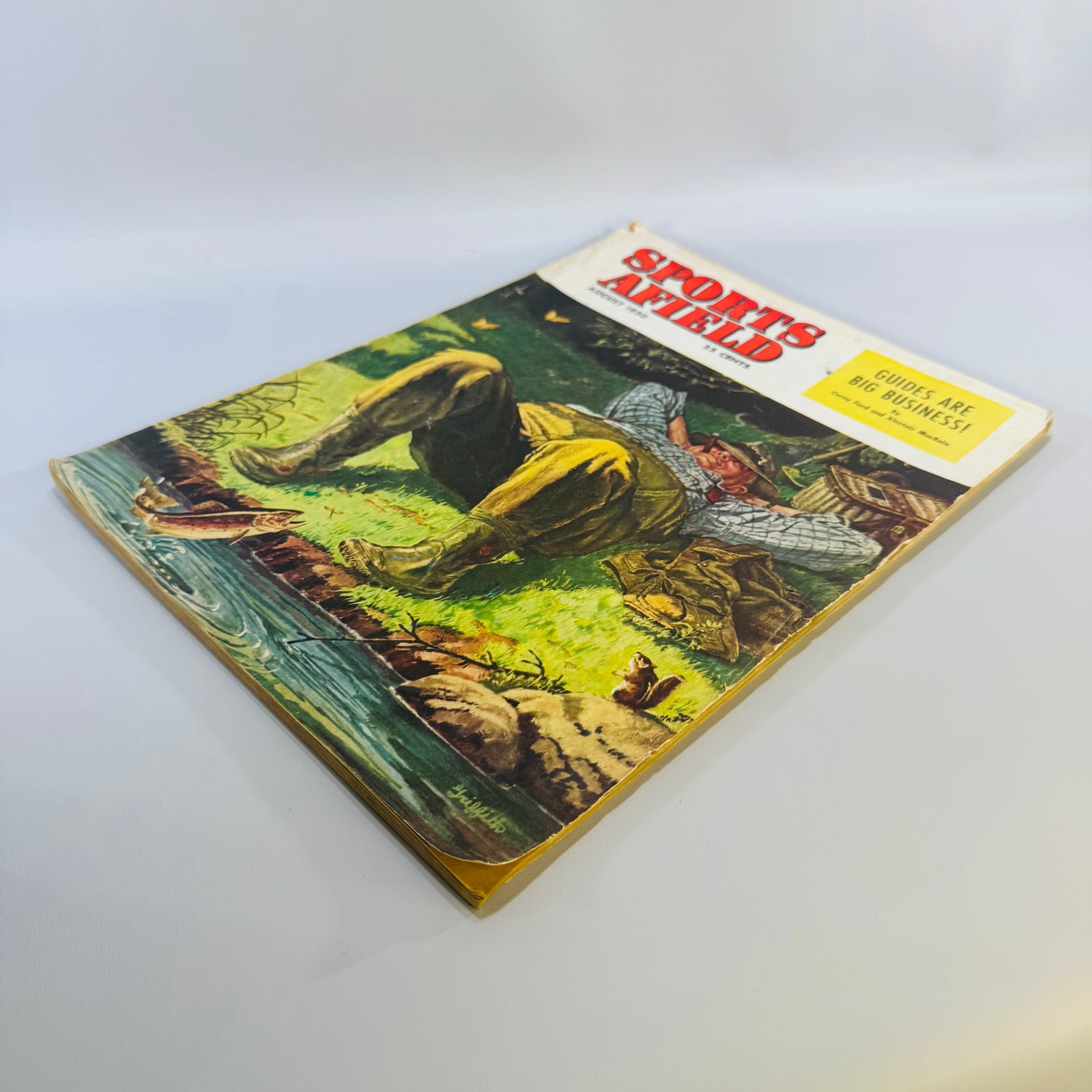 Sports Afield August 1950 Vintage Magazine Hunting Fishing Outdoor Life Mid Century Ads Collectible