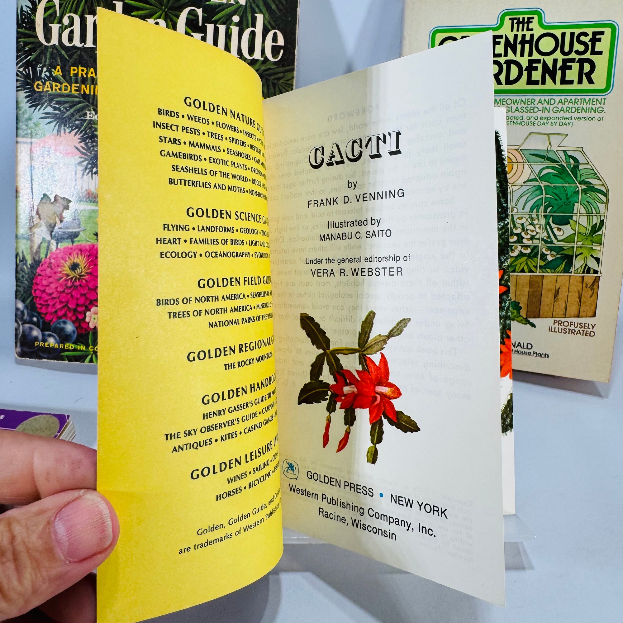 Garden & Greenhouse Paperbacks Lot (1961–1976) — Golden Guides + Signet | 4-Book Vintage Gardening Reference