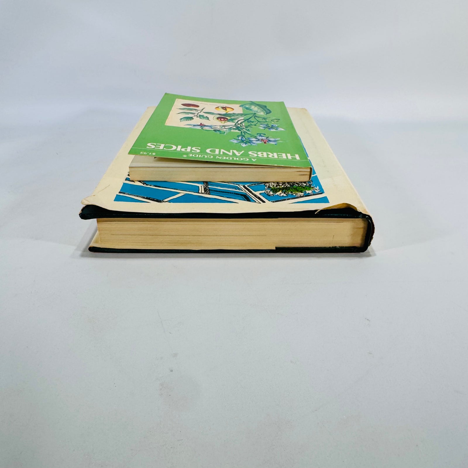 Greenhouse Gardening & Herbs Duo — The New Greenhouse Gardening for Everyone (HC/DJ, 1955/Gramercy) + Herbs and Spices Golden Guide (1976 PB) | Gardening & Herb Reference