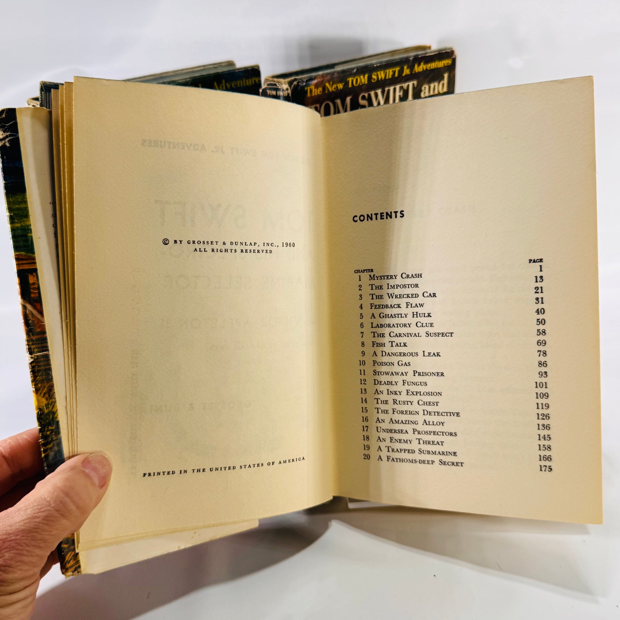 Five Tom Swift Jr. Adventures by Victor Appleton II – Vintage Series by Grosset & Dunlap Inc.