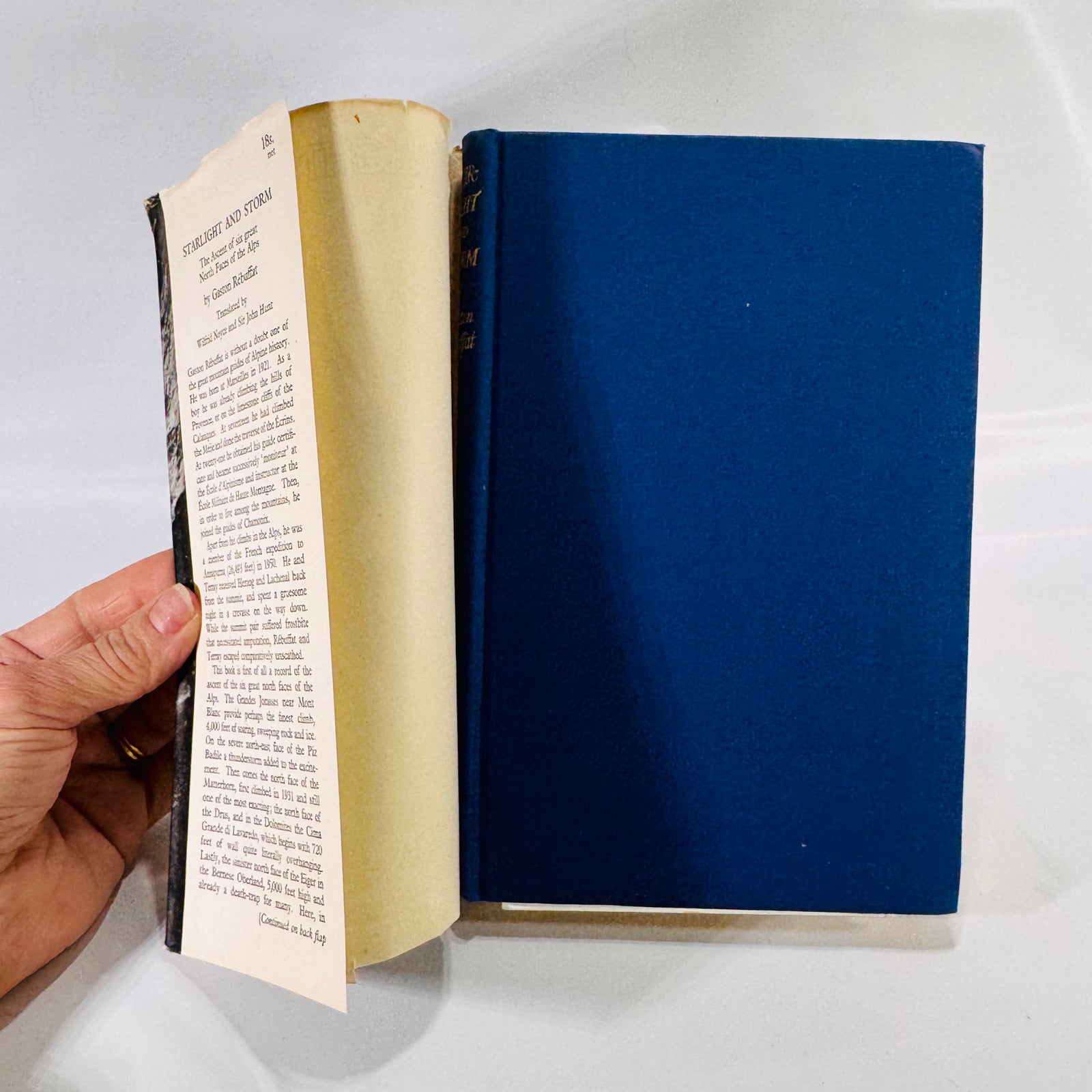 Starlight and Storm: The Ascent of Six Great North Faces of the Alps by Gaston Rébuffat (1956) Hardcover