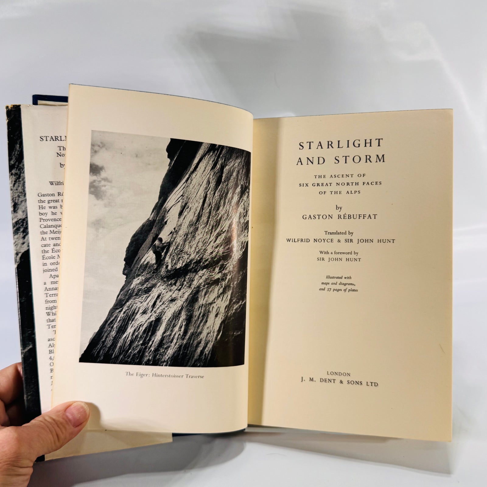 Starlight and Storm: The Ascent of Six Great North Faces of the Alps by Gaston Rébuffat (1956) Hardcover