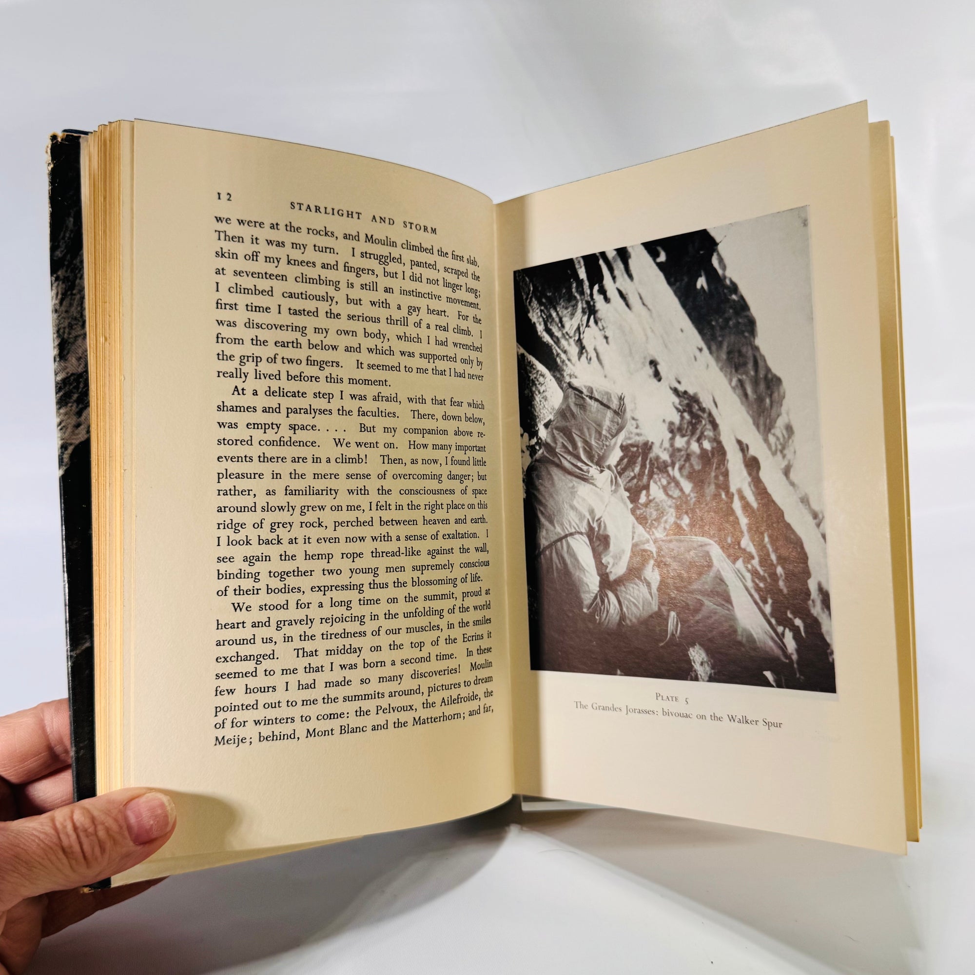 Starlight and Storm: The Ascent of Six Great North Faces of the Alps by Gaston Rébuffat (1956) Hardcover