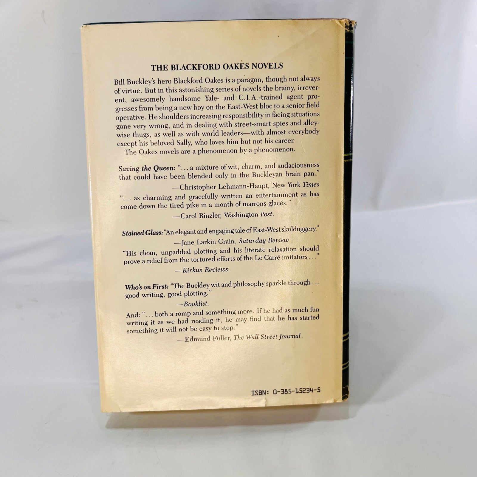 The Story of Henri Tod by William F. Buckley Jr. 1984 Double Day & Company Vintage Fiction Book