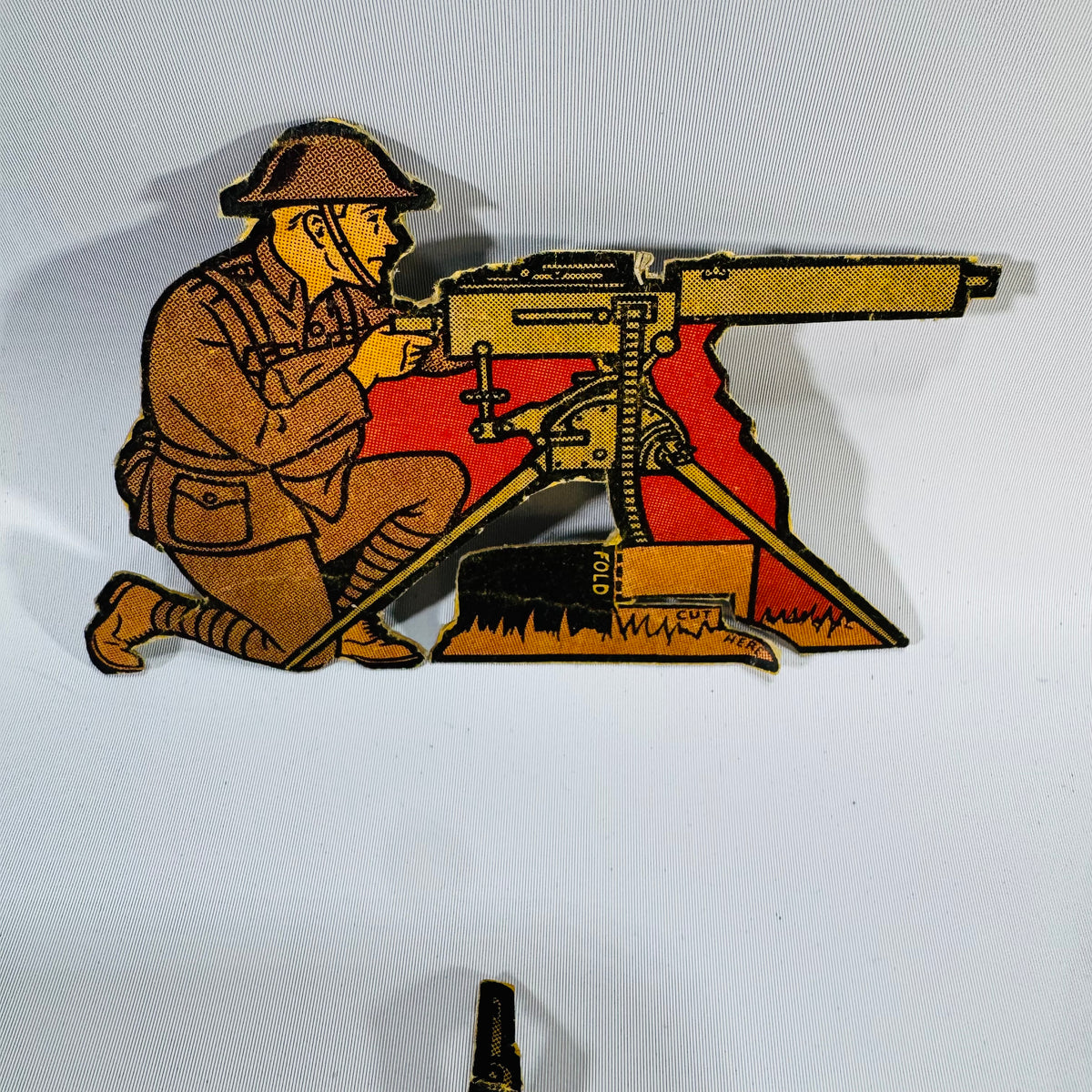 Vintage Marx Soldiers of Fortune Tin Litho Targets | 1930s Military Toy Game Pieces