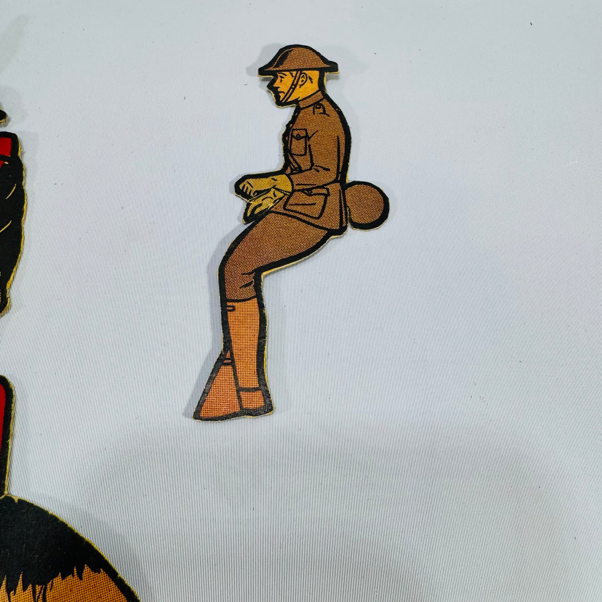 Vintage Marx Soldiers of Fortune Tin Litho Targets | 1930s Military Toy Game Pieces