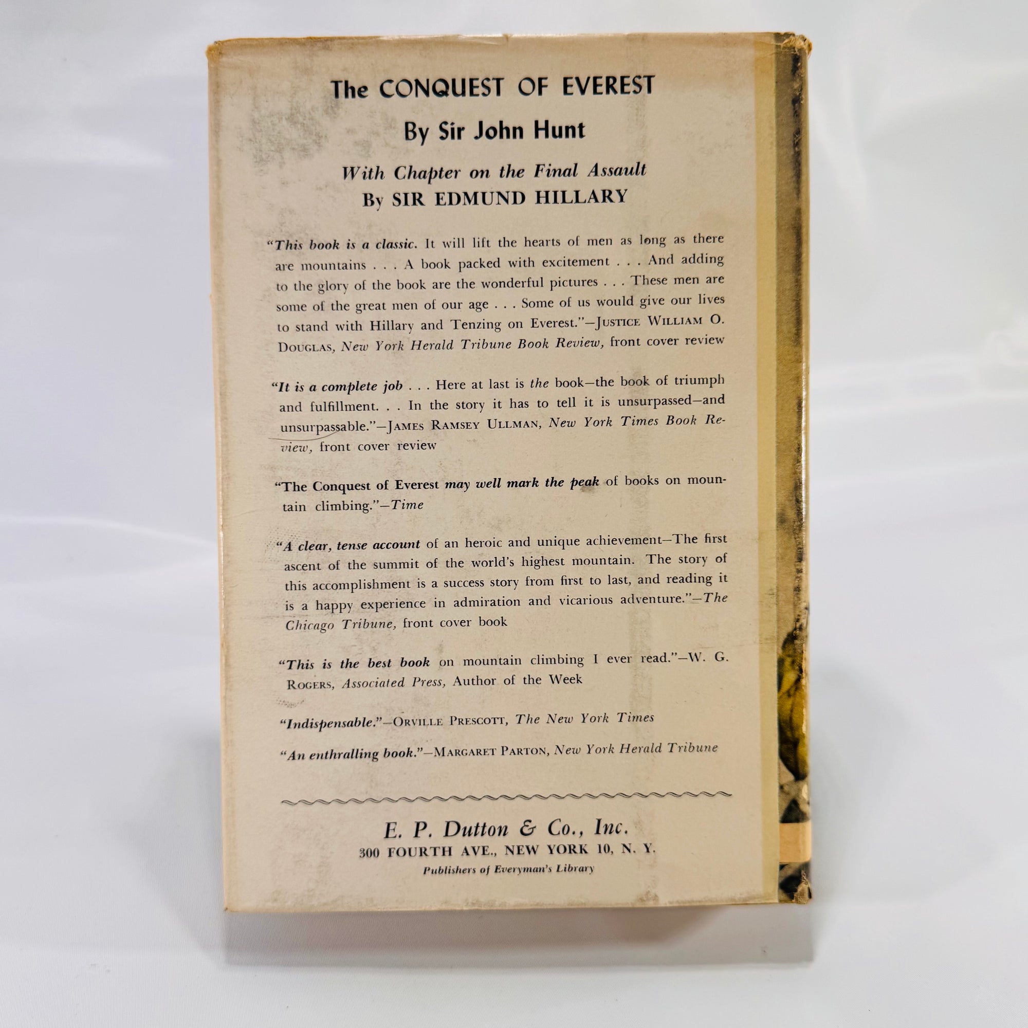 The Conquest of Everest by Sir John Hunt (1954), E.P. Dutton, Hardcover with Dust Jacket