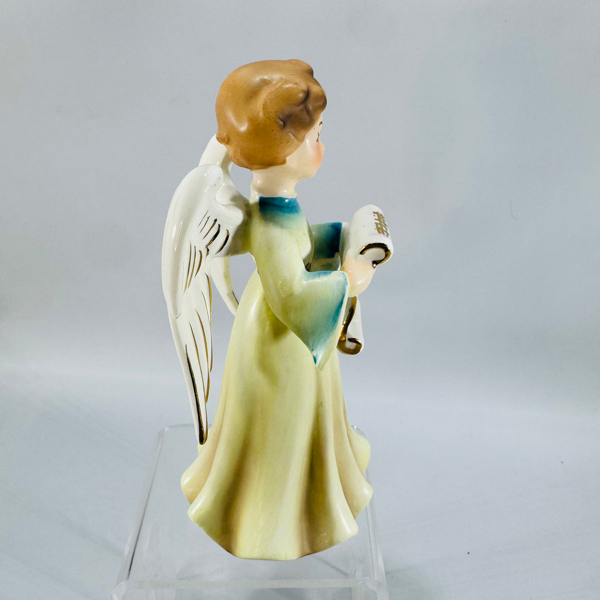 Vintage Nikoniko Japan Singing Angel Figurine | Hand Painted Mid Century Ceramic Christmas Decor
