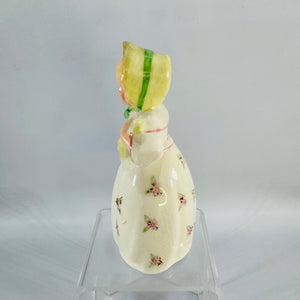 Vintage Japan Umbrella Girl Figurine | Small Ceramic Floral Shelf Sitter