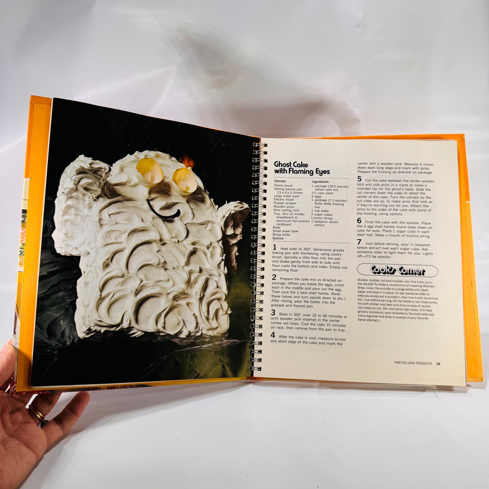 Two Vintage Betty Crocker Books Bundle: Parties for Children (1972) & Cookbooks for Boys and Girls (1976), Hardcover with Spiral Metal Bindings