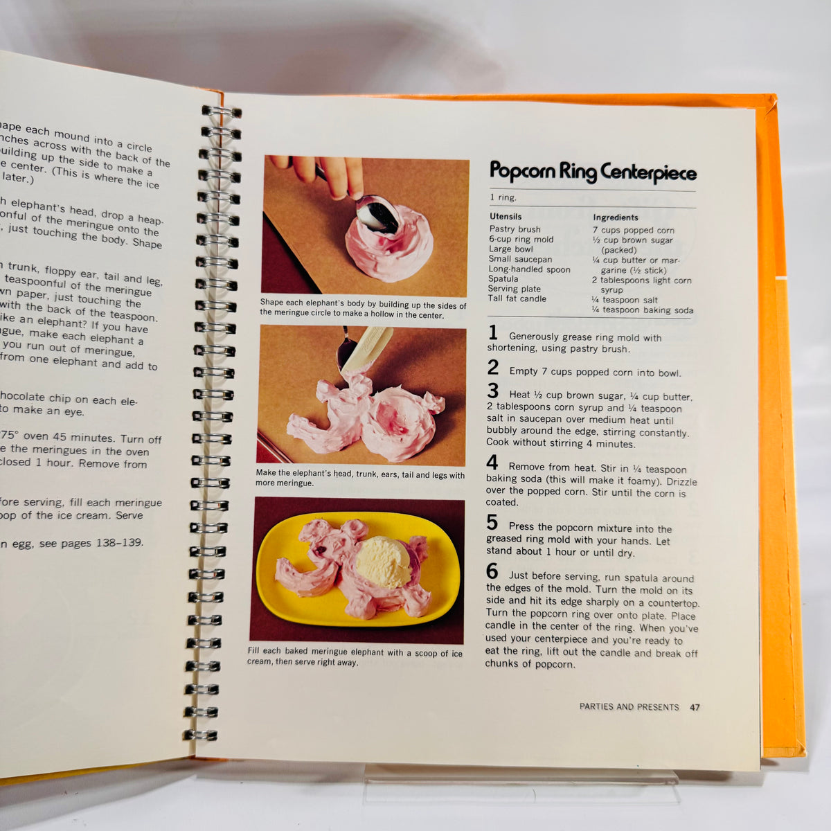 Two Vintage Betty Crocker Books Bundle: Parties for Children (1972) & Cookbooks for Boys and Girls (1976), Hardcover with Spiral Metal Bindings