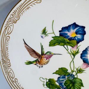 Boehm Calliope Hummingbird Collector Plate | Vintage Bone China Bird Plate