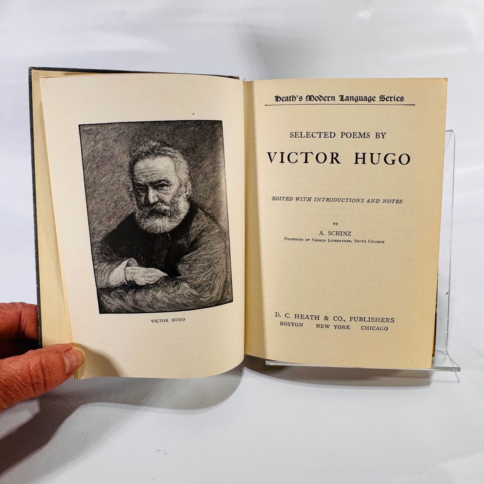Selected Poems of Victor Hugo, Edited by A. Schinz (1908) – Heath's Modern Language Series French/English