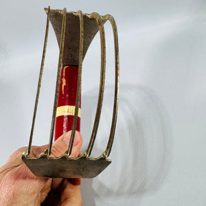 Vintage Red Handle Pastry Blender | Metal Wire Dough Cutter Farmhouse Baking Tool