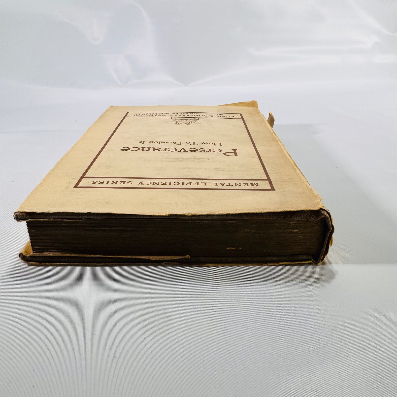 Perseverance: How to Develop It by H. Besser (1916), Funk & Wagnalls Company, Hardcover with Dust Jacket
