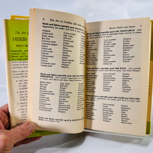 The Art of Cooking with Herbs and Spices by Milo Miloradovich (1950), Doubleday and Company, Hardcover