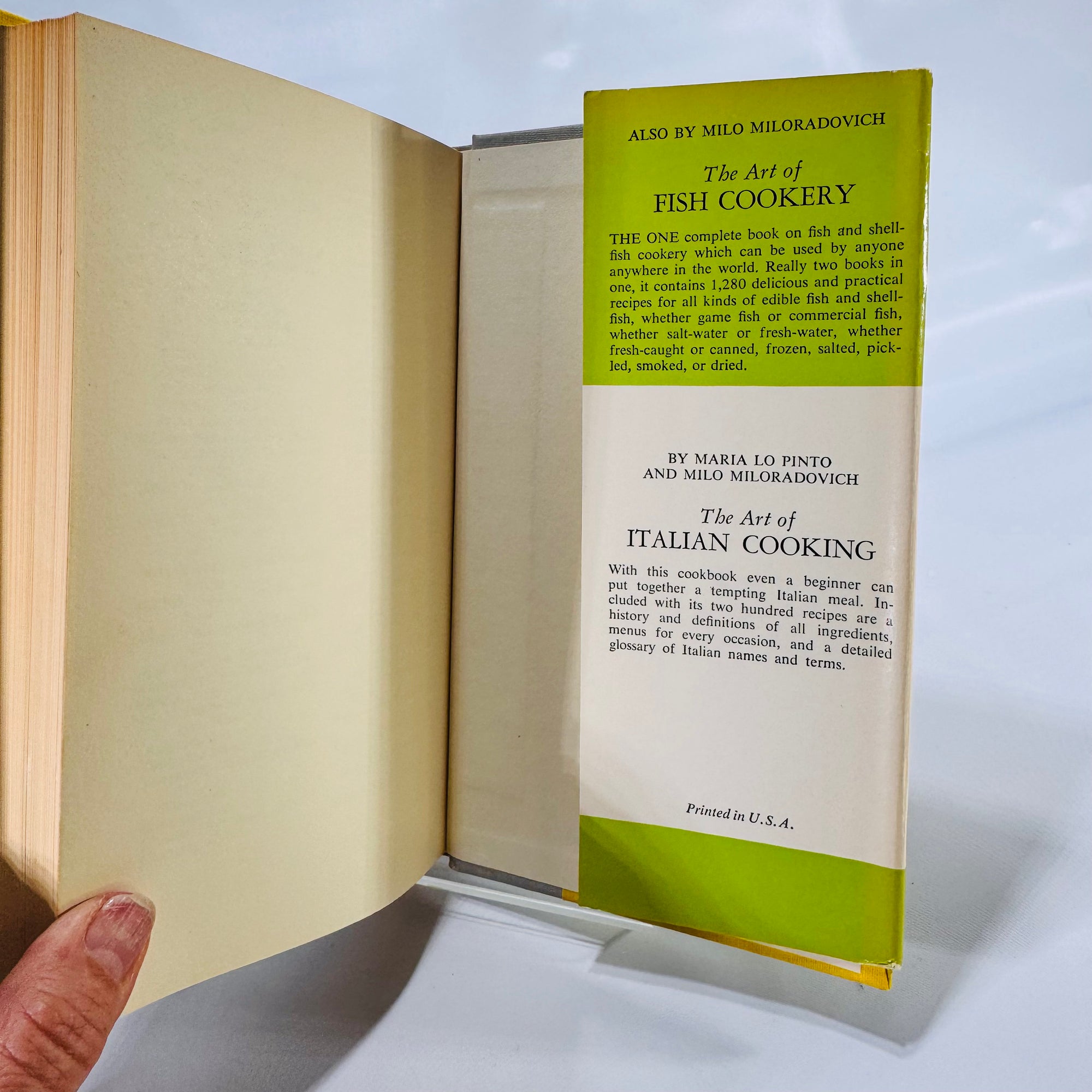 The Art of Cooking with Herbs and Spices by Milo Miloradovich (1950), Doubleday and Company, Hardcover