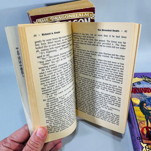 Dragonrealm Book Bundle Richard A. Knaak Vintage Fantasy Paperbacks 1989–1992